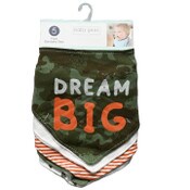Wholesale - 5pk DREAM BIG BANDANA BIBS C/P 72, UPC: 191655236576
